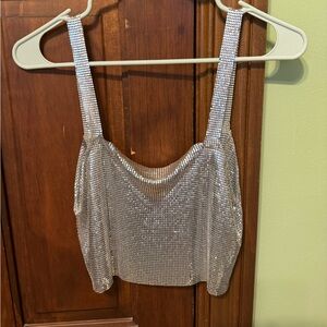 Sparkly rhinestone top